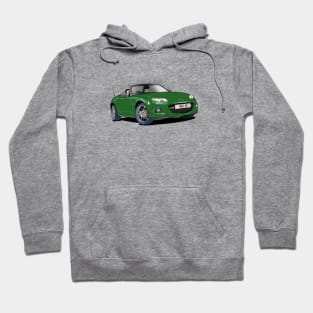 Green Miata Mazda MX-5 Mk. 3 car Hoodie